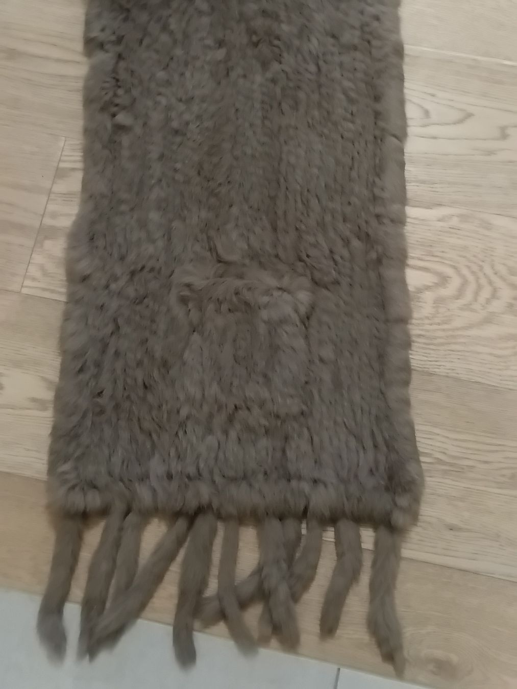 Foulard & Sciarpe: Echtes Kaninchenfell Schal Braun mit Tasche – Usato da Immensee venduto da vgitter 4