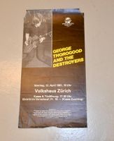 ORGINAL George Thorogood & The Destroyers KONZERTPLAKAT 1981
