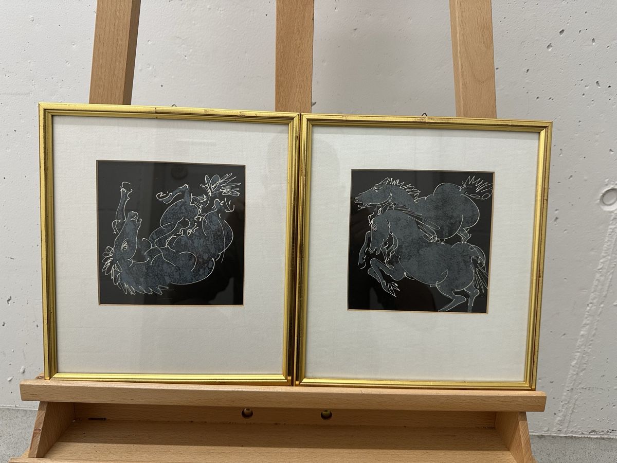 Posters & Illustrations: Hans Erni Pferde Chevaux – D'occasion à Ebikon par Gaenggeliwaar