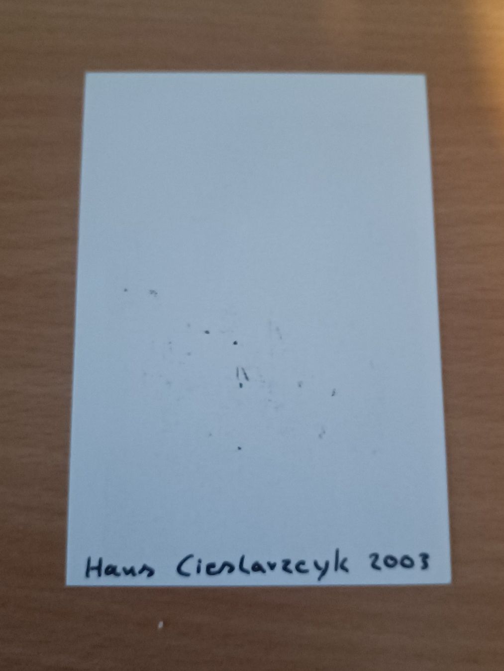 Autografi: Hans Cieslarczyk - DFB - verstorben - handsigniert – Usato da Menziken venduto da Artographs 1