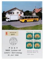 Lachen AR Walzenhausen Letzttag Post PTT Postauto Saurer RH