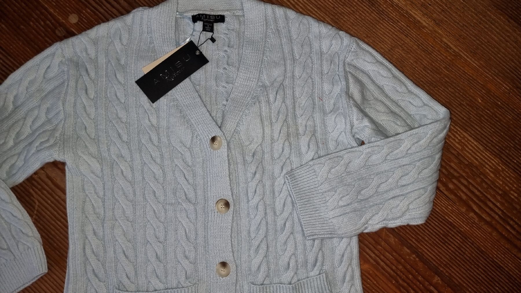 Giacche: Neue Strickjacke gr M hellblau kuschelig warm – Nuovo e nell'imballaggio originale da Wigoltingen venduto da Zuckerfee84 2
