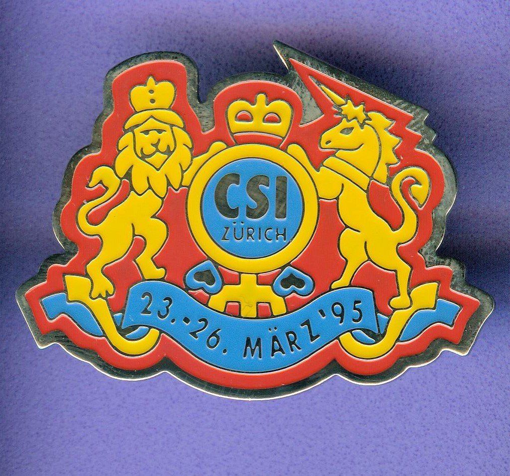 Placchette & Badge: CSI  ZÜRICH '95 – Usato da Winterthur venduto da Sammleroase