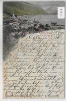 Montreux - Vue generale - Litho - Stabstempel