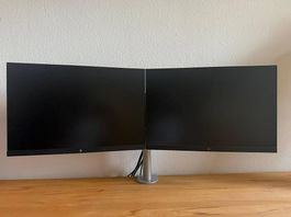 2× HP E24i G4 24" WUXGA + Dataflex Viewmate 52.642