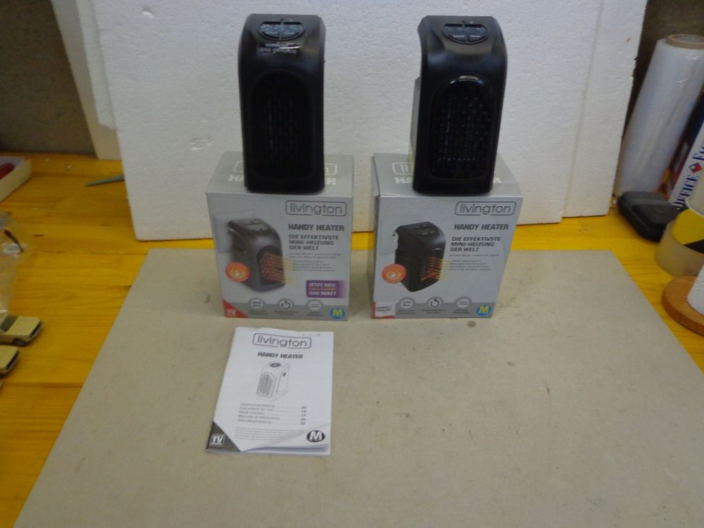 2 Livington Handy Heater 370 Watt | Kaufen auf Ricardo