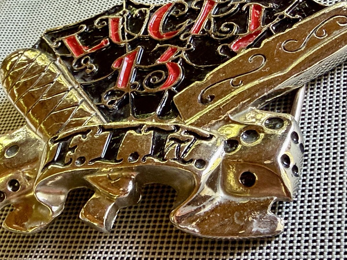 Fibbie per cinture: Coole Gürtelschnalle - Lucky 13 – Nuovo e nell'imballaggio originale da Unterkulm venduto da Onefrog 3