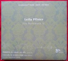 CD + Blu Ray  Leila Pfister - First Performance III, 2014