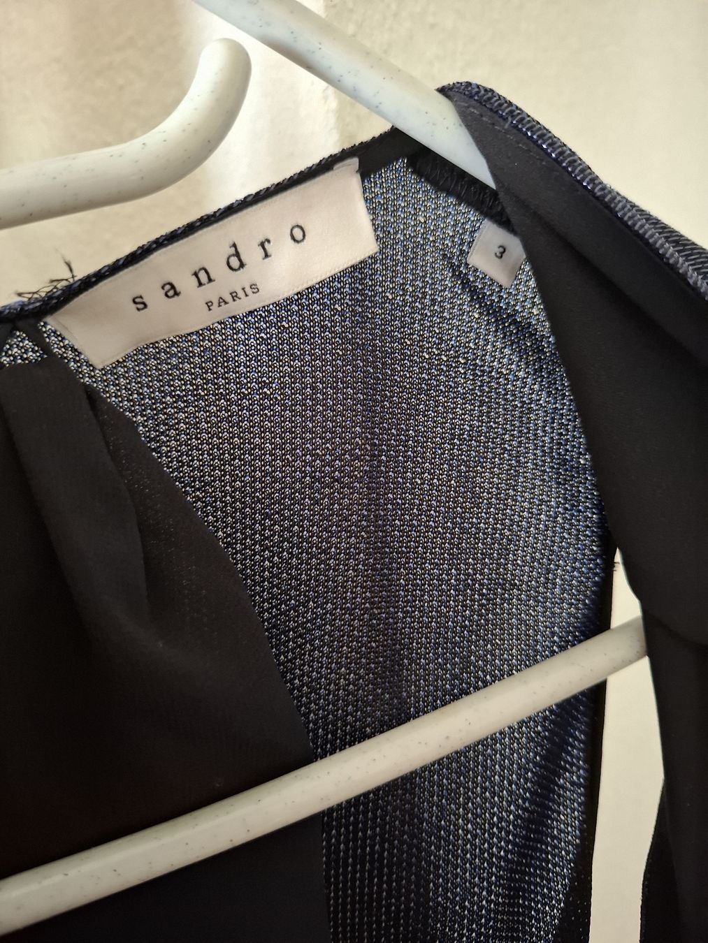 Sandro Kleider: Sandro Robe de soirée bleu marine scintillante Taille L – Gebraucht aus Le Locle von sAm_2112 2