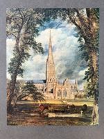 Original Vintage Poster - Kathedrale von Salisbury