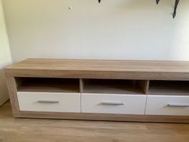 Neuwertiges (TV)-Sideboard/Fernsehmöbel, Eichenoptik