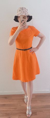 Auffällig! Kleid Sommerkleid aus Leinen, bequem und cool