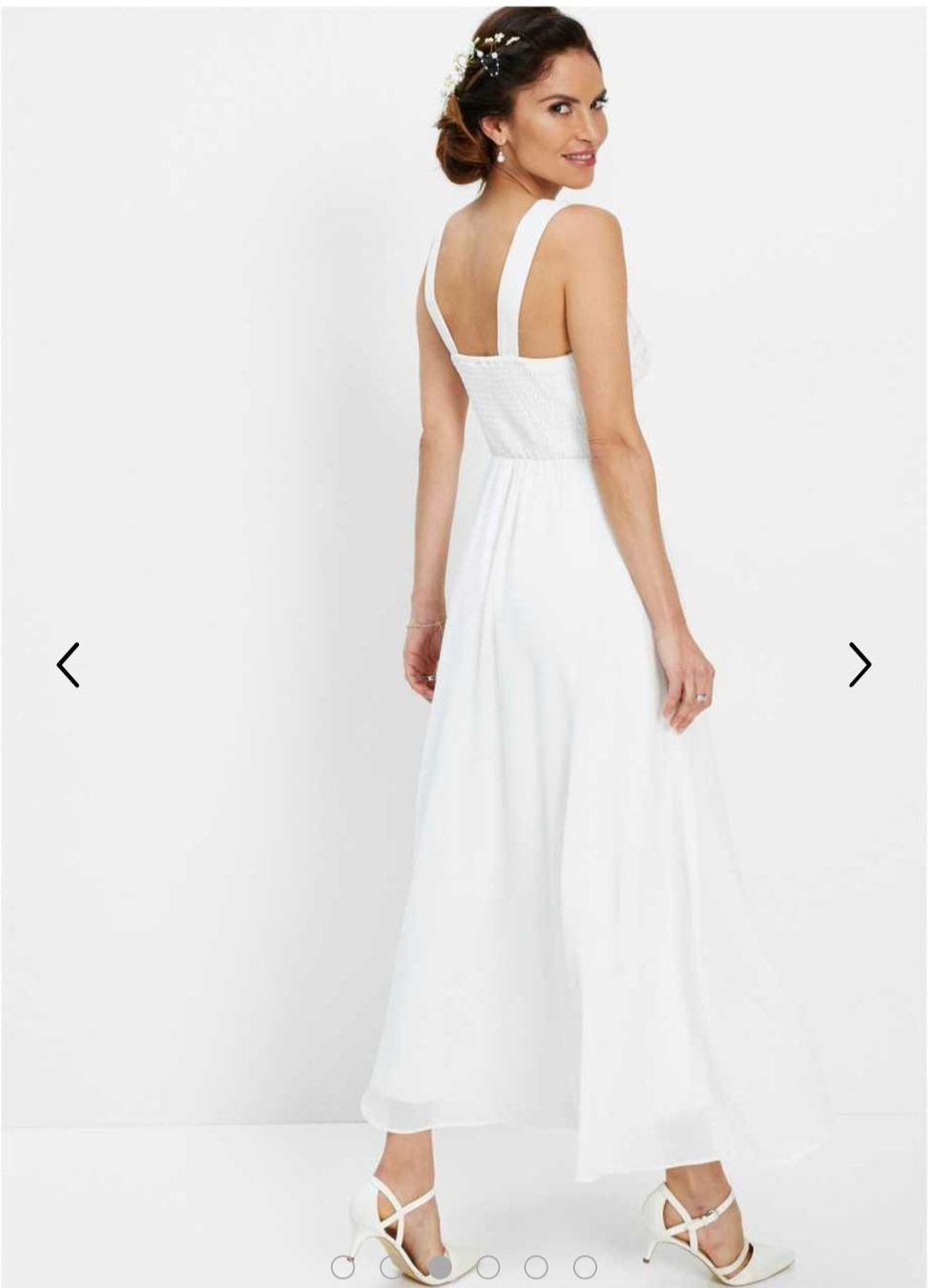 Vestiti: Chiffonkleid mit Pailetten, Standesamtskleid / Hochzeit – Nuovo (secondo la descrizione) da Münchenbuchsee venduto da Babsique 3