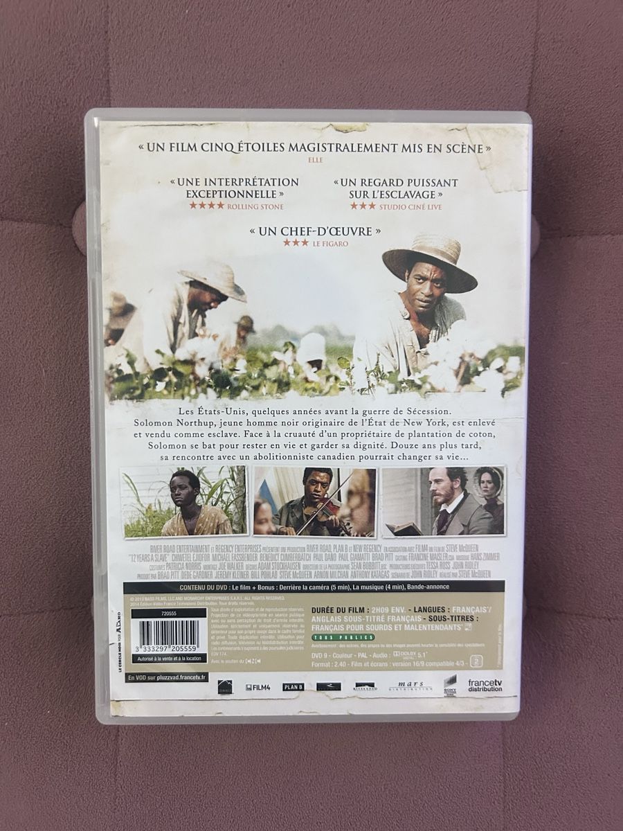 Tutti i DVDs: DVD 12 Years a Slave – Usato da Genève venduto da Sarahchge 1