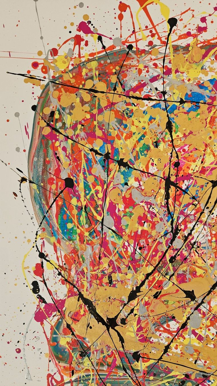Gemälde: Tableau abstrait, couleurs vives et gaies, unique! – Neu (gemäss Beschreibung) aus Le Locle von fab_c9hh 3