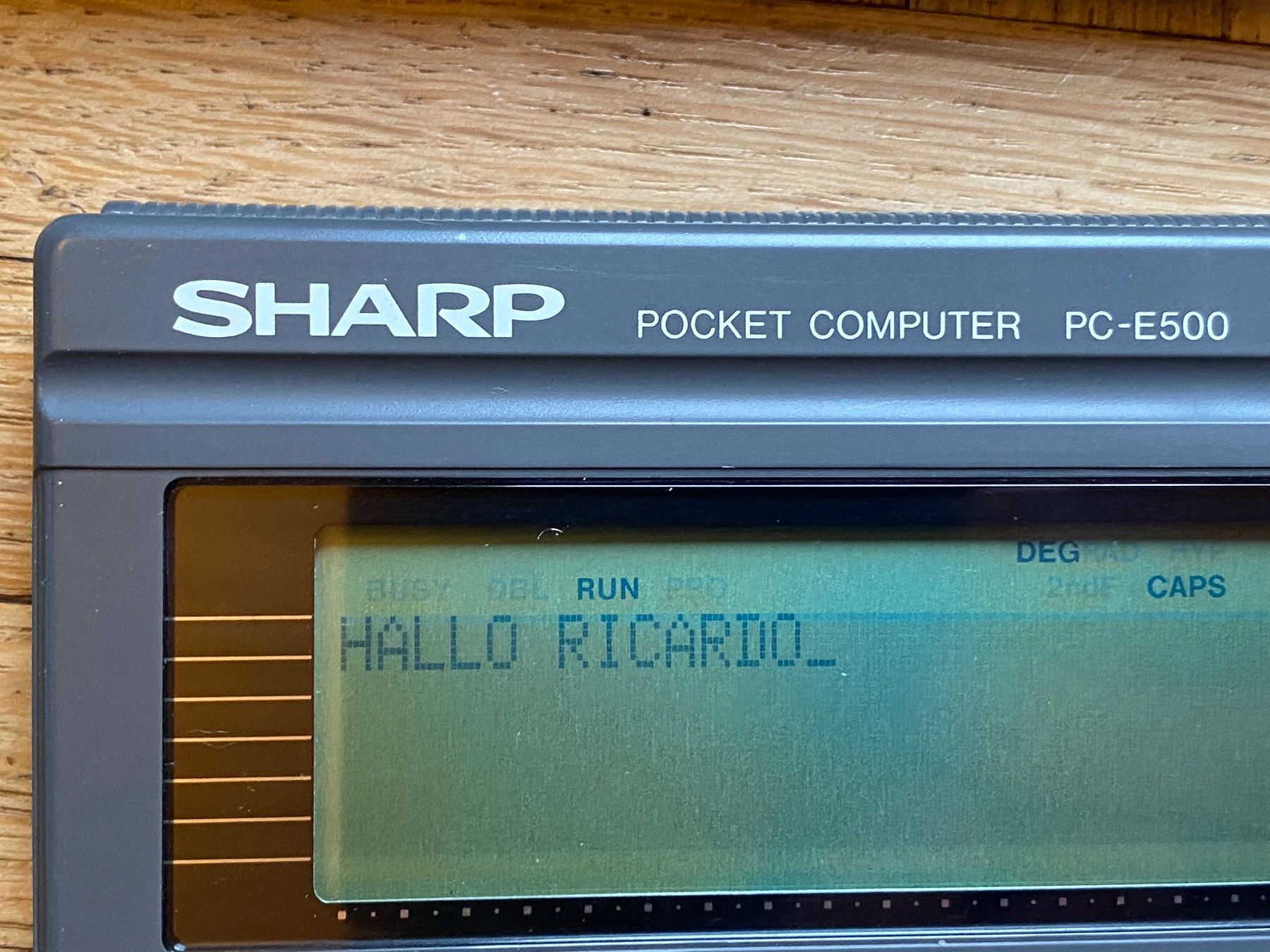 PCs: Sharp PC-E500 Pocket Computer aus 1989 (sehr rar) – Gebraucht aus Adliswil von synchrot 1