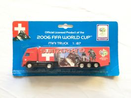 Mini LKW Modell Team Schweiz WM 2006 Sammelstück 1:87