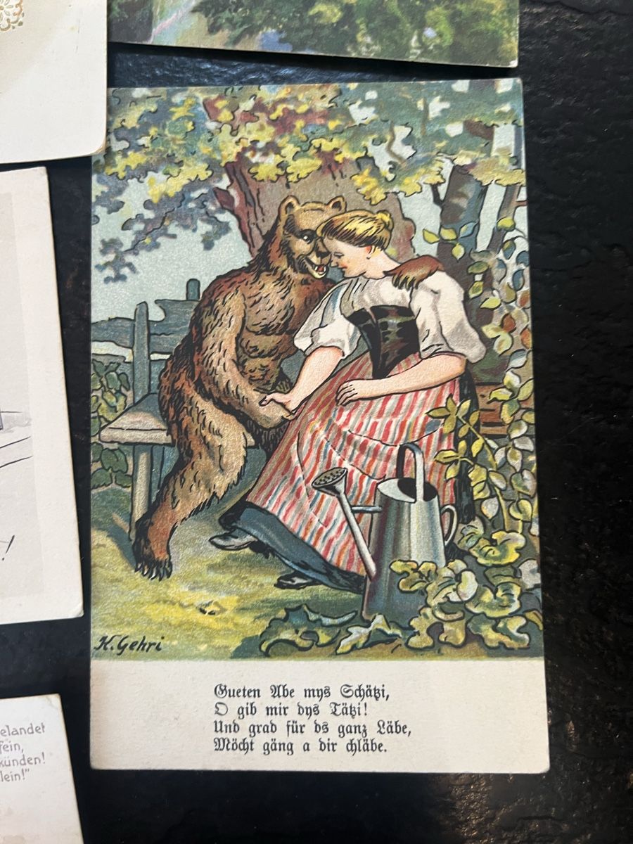 Ansichtskarten: 8 antike Postkarten ca 1909/1910/1922 – Gebraucht aus Laufen von Belezza 2