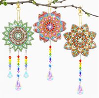 Diamond Painting 3 Stück Mandala Windspiel-44-Aufh-1025