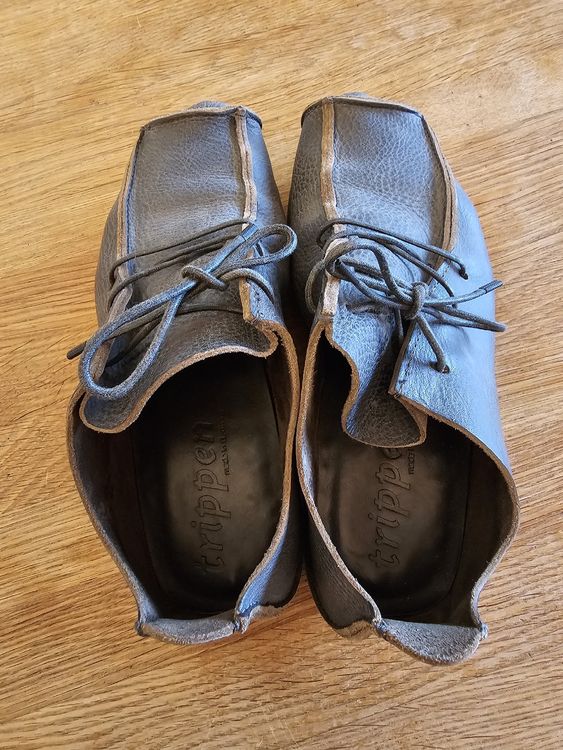 Trippen Damenschuhe: Trippen, chaussures en cuir gris. Taille 38 – Gebraucht aus Etoy von az2011 1