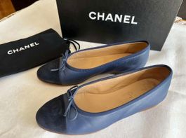 Chanel Ballerina, Gr. 38, blau