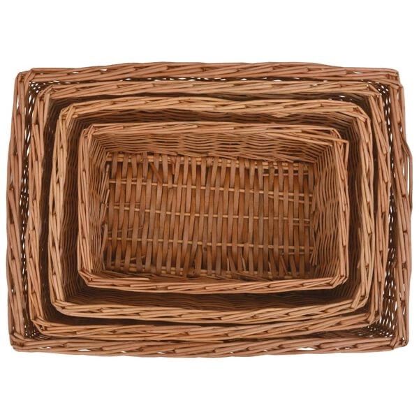 Sonstiges für Haushalt & Wohnen: Ensemble de paniers gigognes 4 pcs Marron Saule – Neu und originalverpackt aus Palézieux von bantouklan1 2