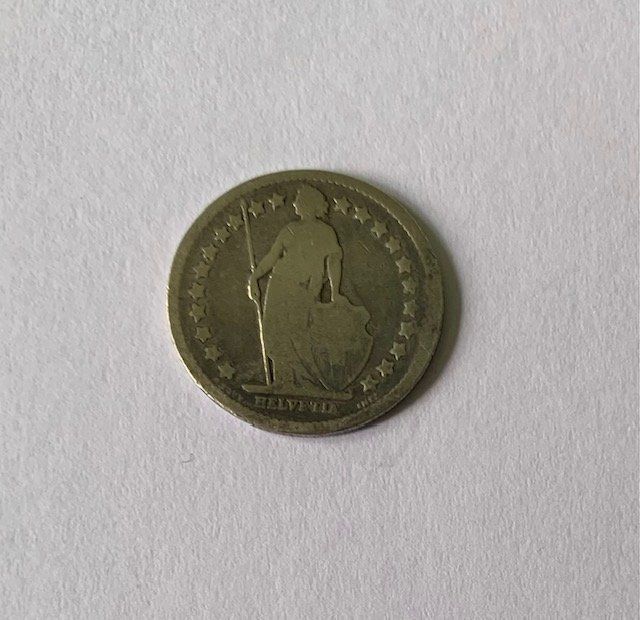 Tutti le monete: 50 Rappen 1879  Silber - Schweiz – Usato da Zürich venduto da Apache4 1