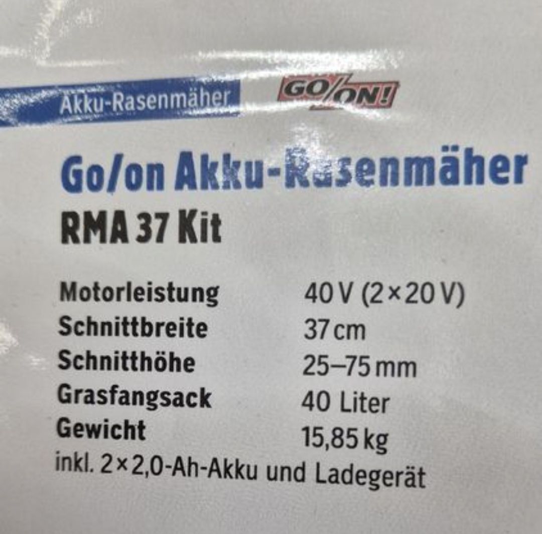 Rasenmäher: Akku-Rasenmäher go/on – Neu (gemäss Beschreibung) aus Matzingen von Beatstar 2