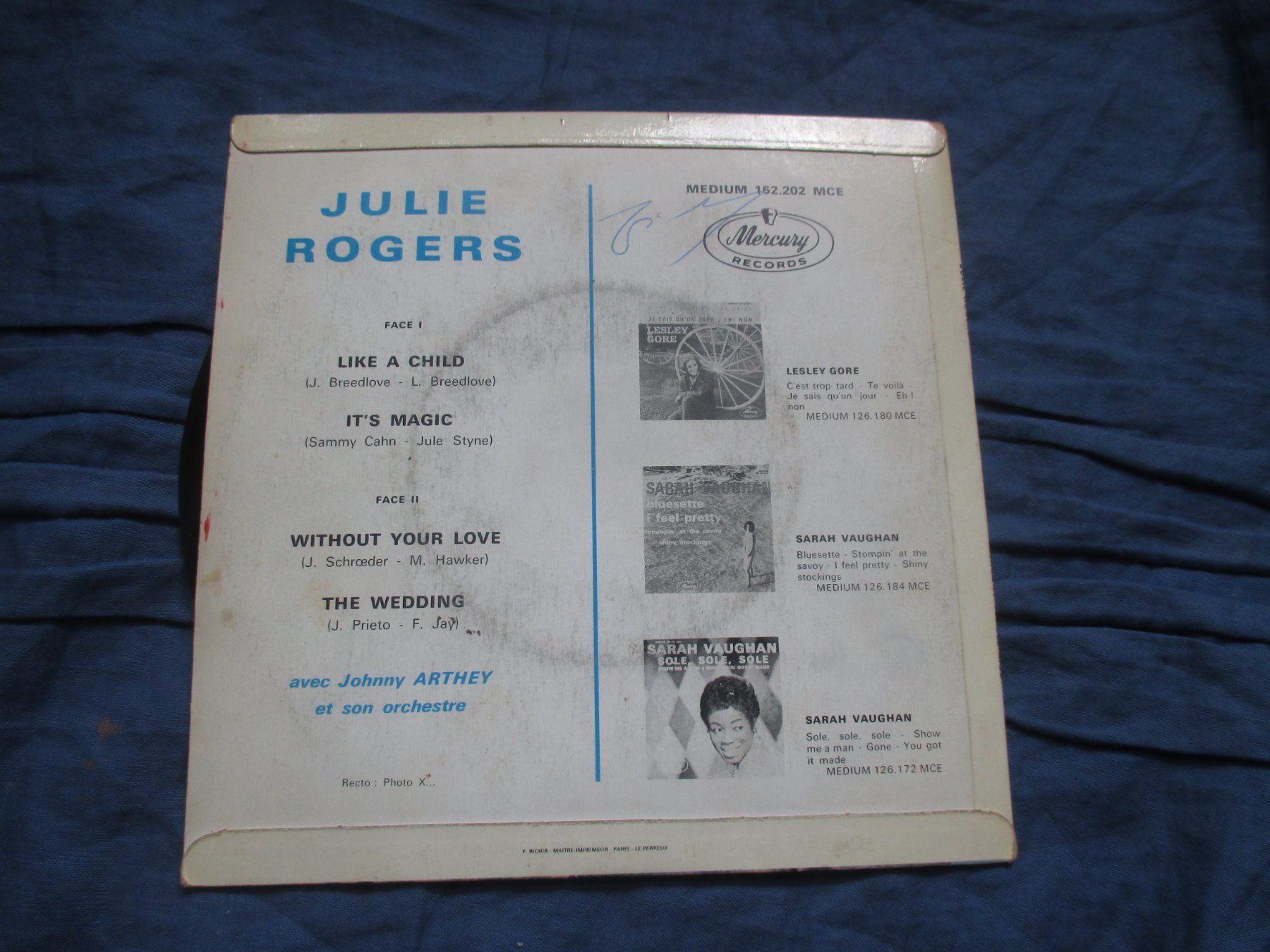 Schallplatten: Julie Rogers EP Like A Child – Gebraucht aus Colombier NE von Nevenma 1