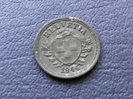 1 Rappen 1944 ungereinigt