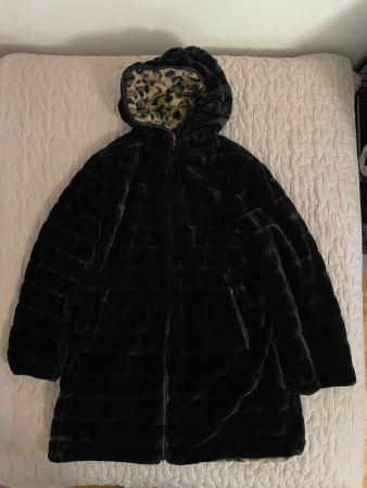 Reversible Coat (black/Leopard)