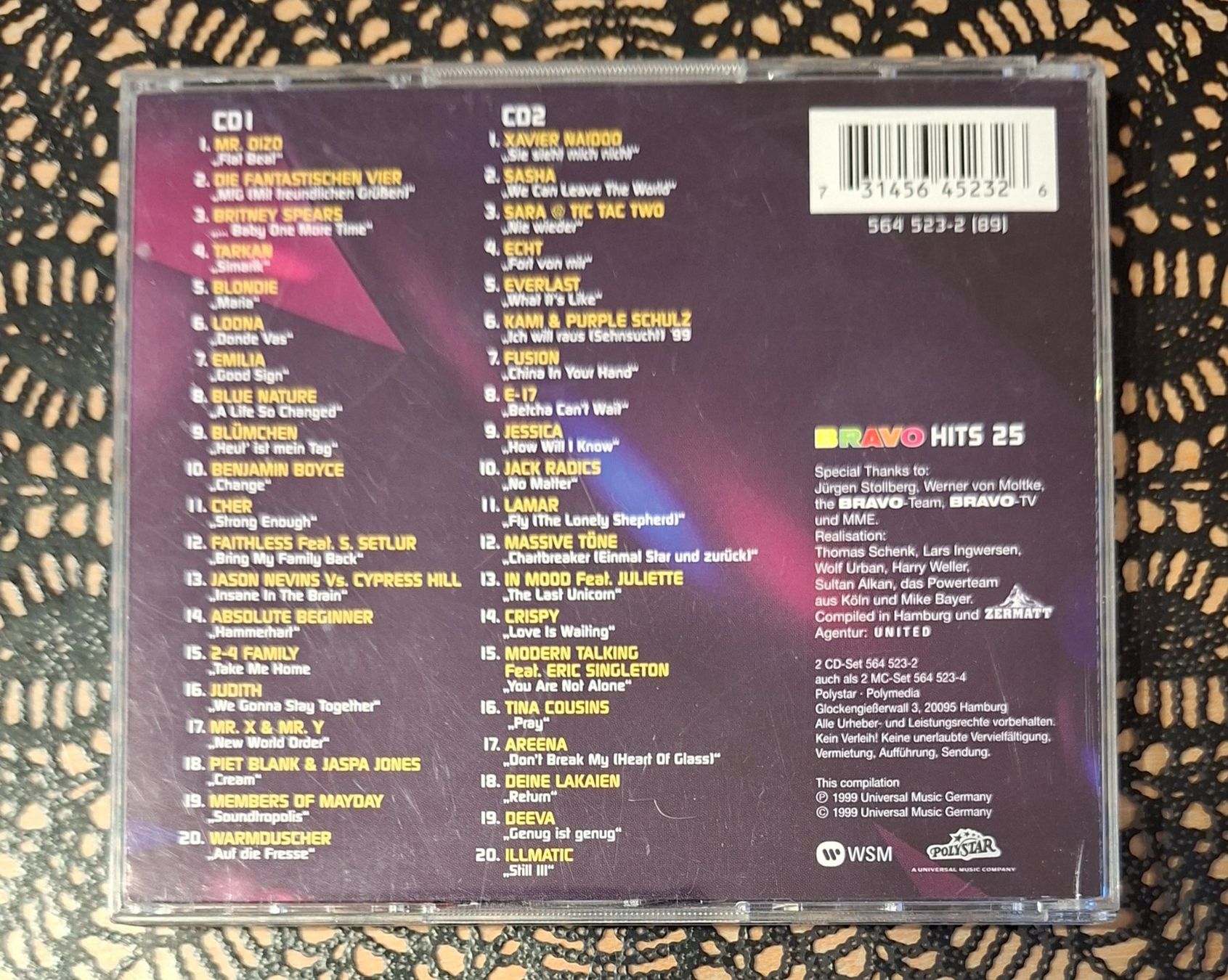 CD: Bravo Hits 25, Doppel CD, 1999, Hit Compilation, Sampler – Usato da Amriswil venduto da Celini3 1