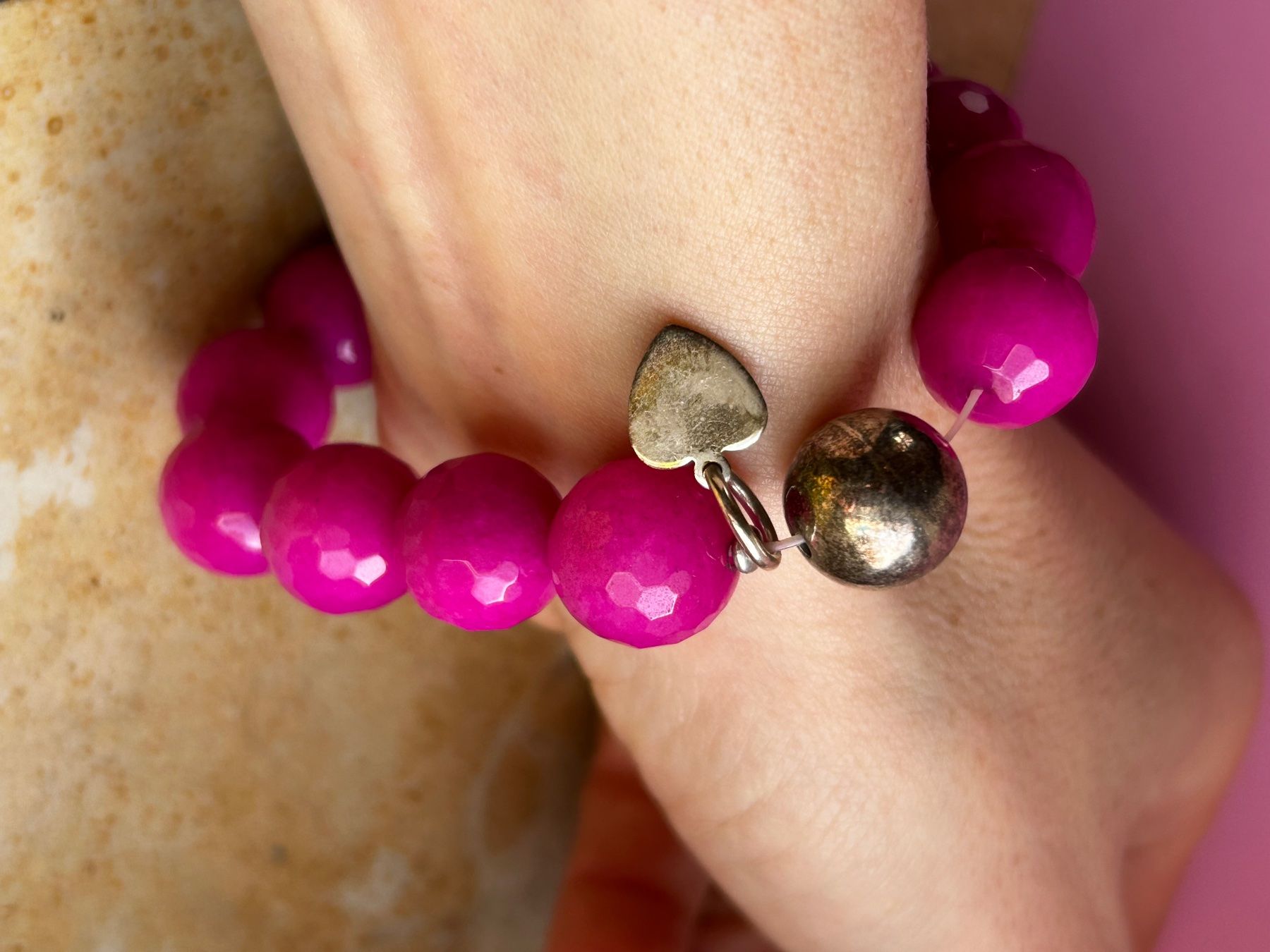 Bracciali & Braccialetti: Armband Pink mit Herz (20cm) – Usato da Laufen venduto da Bellebellezza 2