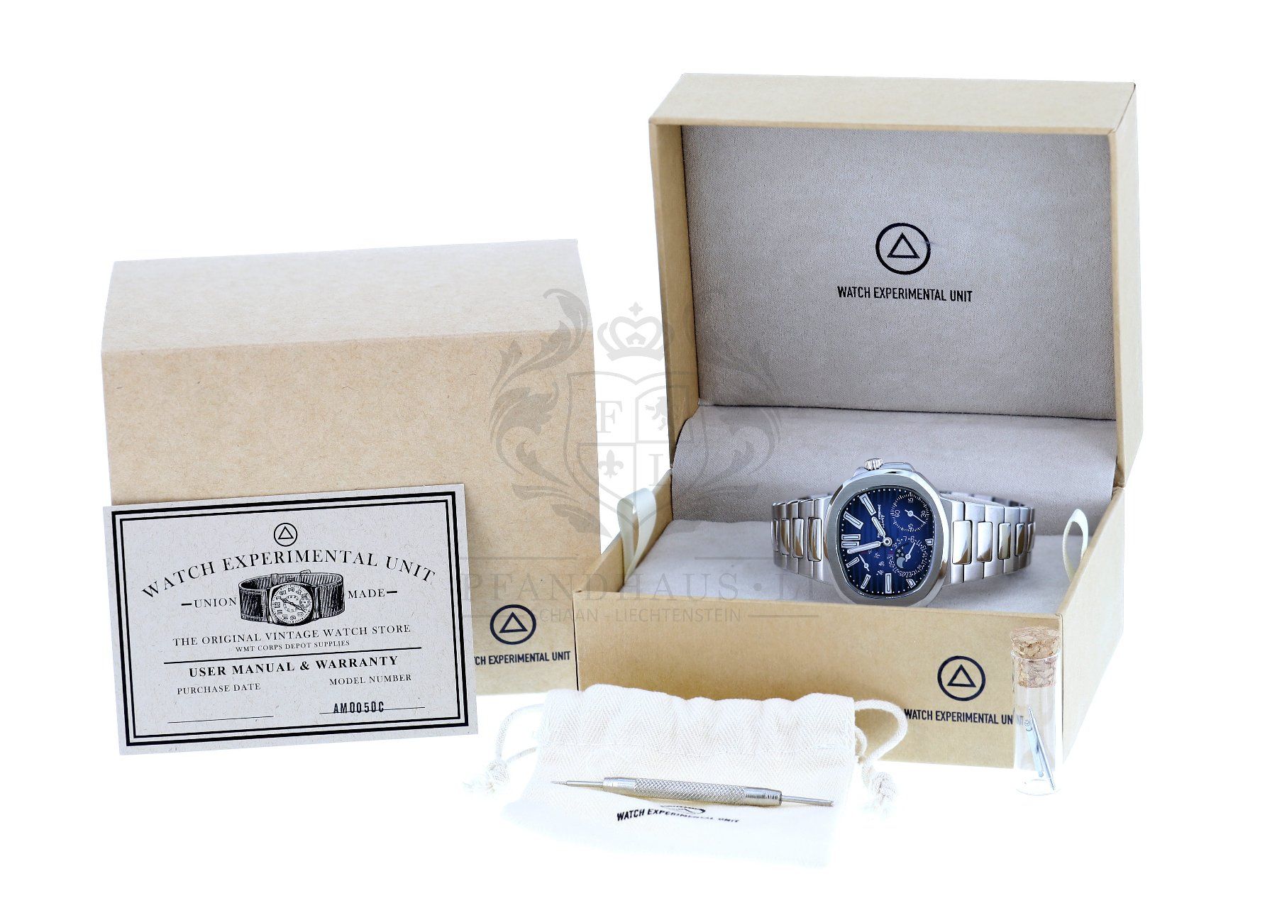 WMT GREEN LABEL AQUAMARINE NAUTILUS HOMMAGE AUTOMATIC NEU (Neu und 