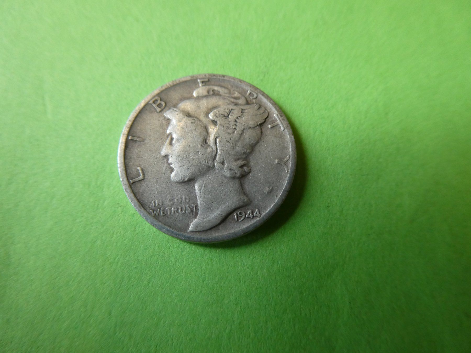 Alle Münzen: USA 1944, 1 Dime  - Silber – Gebraucht aus Hinterforst von Rohusri