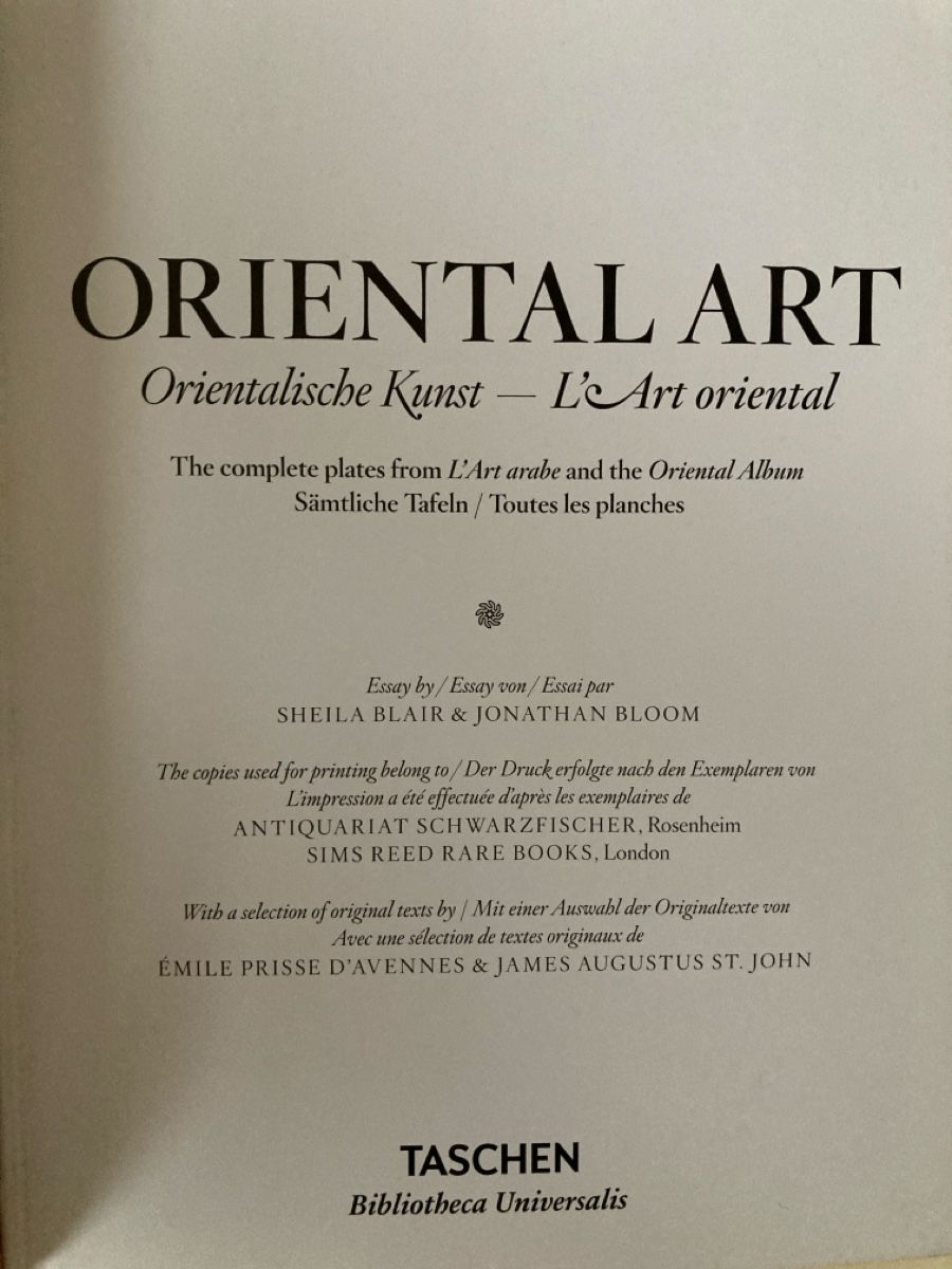 Libri: Oriental Art TASCHEN de/engl/fr – Usato da Zürich venduto da 000rk 1
