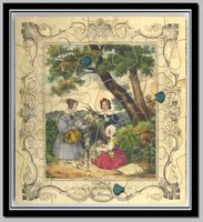 zwei Holzpuzzle Patience Schaffhausen um 1870