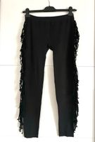 NEU schwarze leggins mit fransen