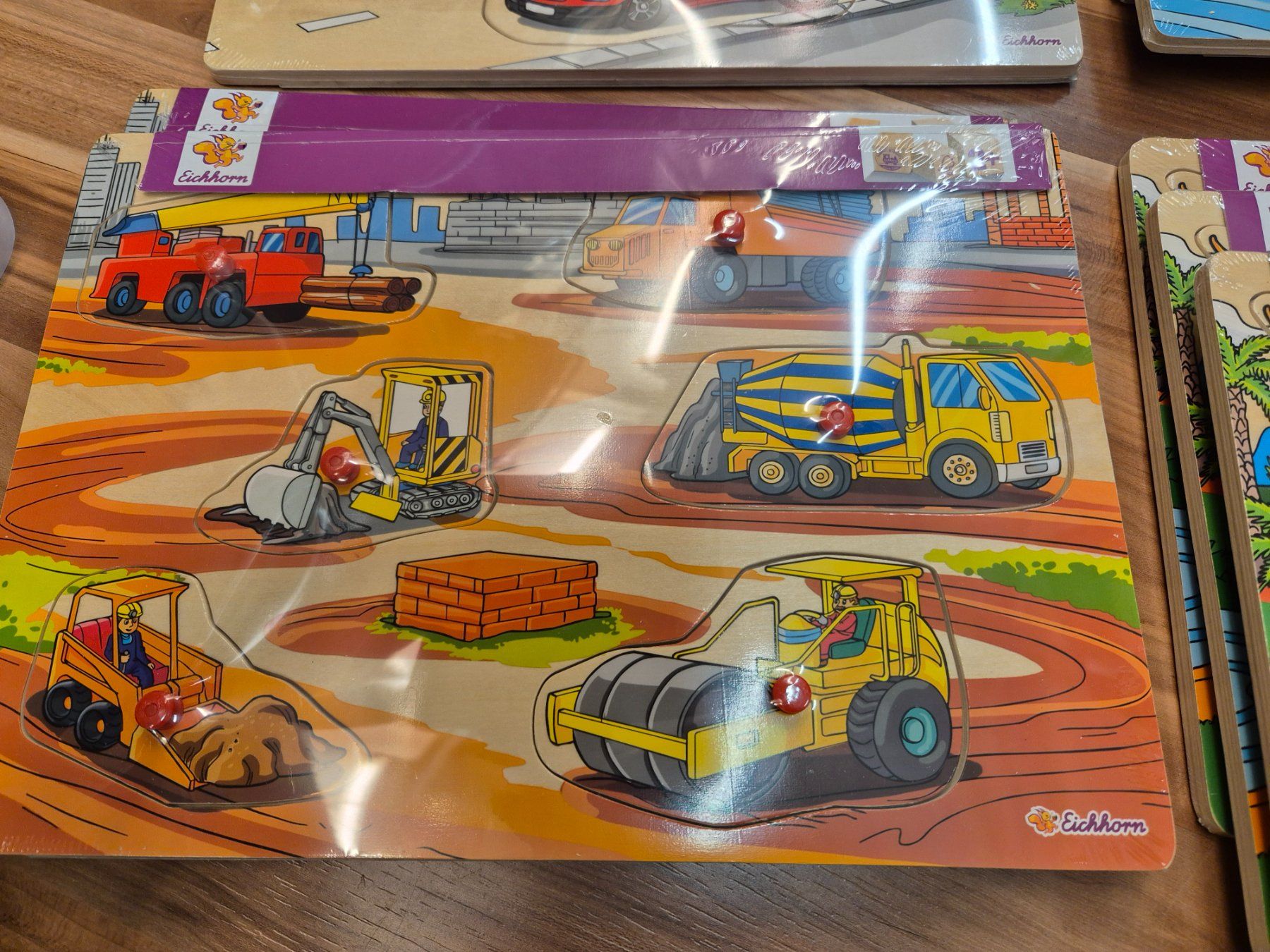 Eichhorn Puzzle: 1 Holzpuzzle Eichhorn div. Sujets – Nuovo e nell'imballaggio originale da Schwarzenburg venduto da Flamingo07 2