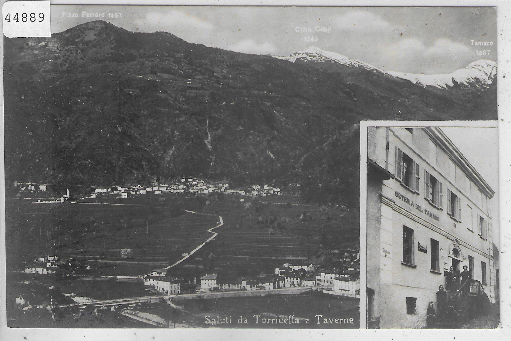 Cartoline postali: Saluti da Torricella e Taverne Tamaro - animee – Usato da Ettingen venduto da Kartenplanet