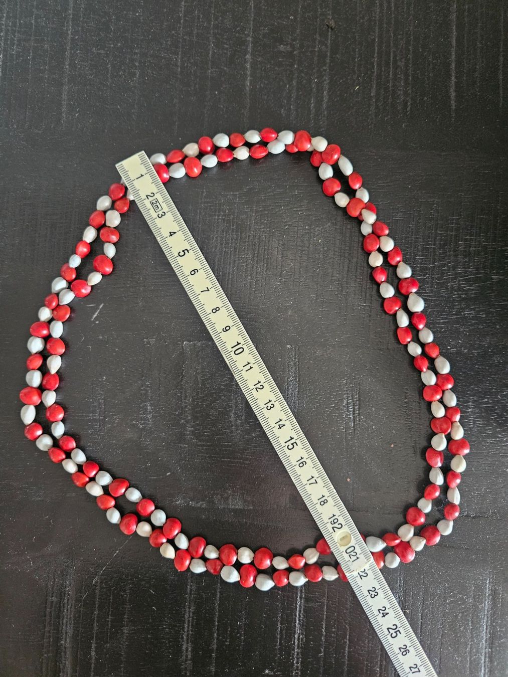 Ketten: Rote & Weisse Samen-Kette, Boho Chic Statement Kette 📿 – Neu (gemäss Beschreibung) aus Basel von Anghkorwatt 5