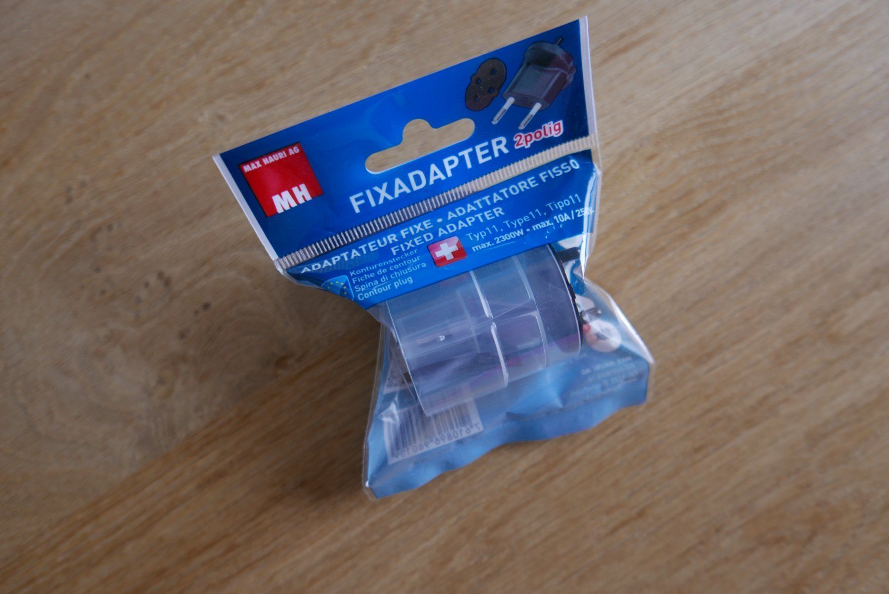 Unità & Adattatore: Max Hauri Fixadapter Konturenstecker 2-polig – Nuovo e nell'imballaggio originale da Zürich venduto da vals02