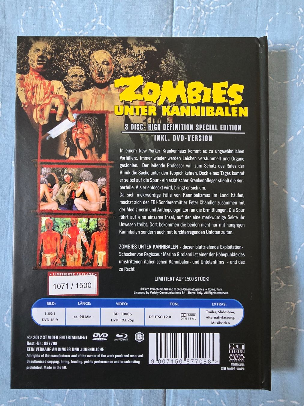 Tutti i DVDs: Zombies unter Kannibalen Mediabook XT – Usato da Luzern venduto da silvermoon12 1