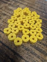 lego 3941 lot de 35 pièces Yellow Brick, Round 2 x 2