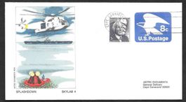 USA Sonderbrief Skylab 4 Splashdown 8.2.1974