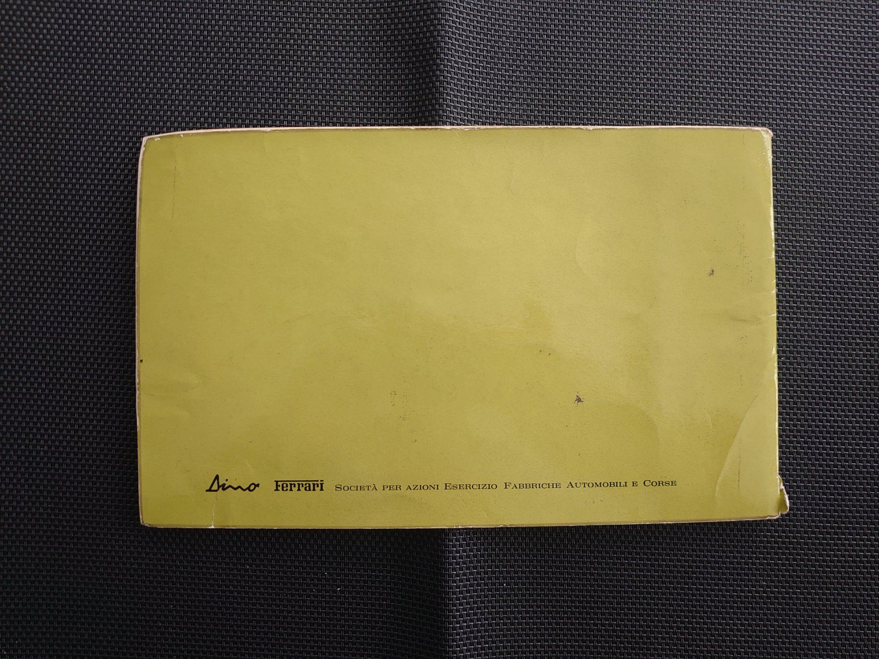 Ferrari Documenti: Ferrari Dino Serviceheft – Usato da Hallwil venduto da mike16 9