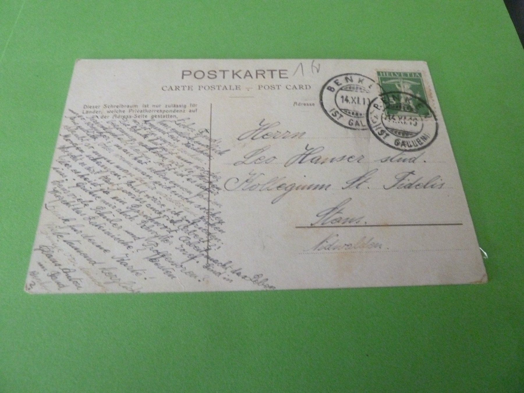 Cartes postales: Ansichtskarte Walensee mit Dorf Ansicht – D'occasion à Rieden SG par jamilau 1