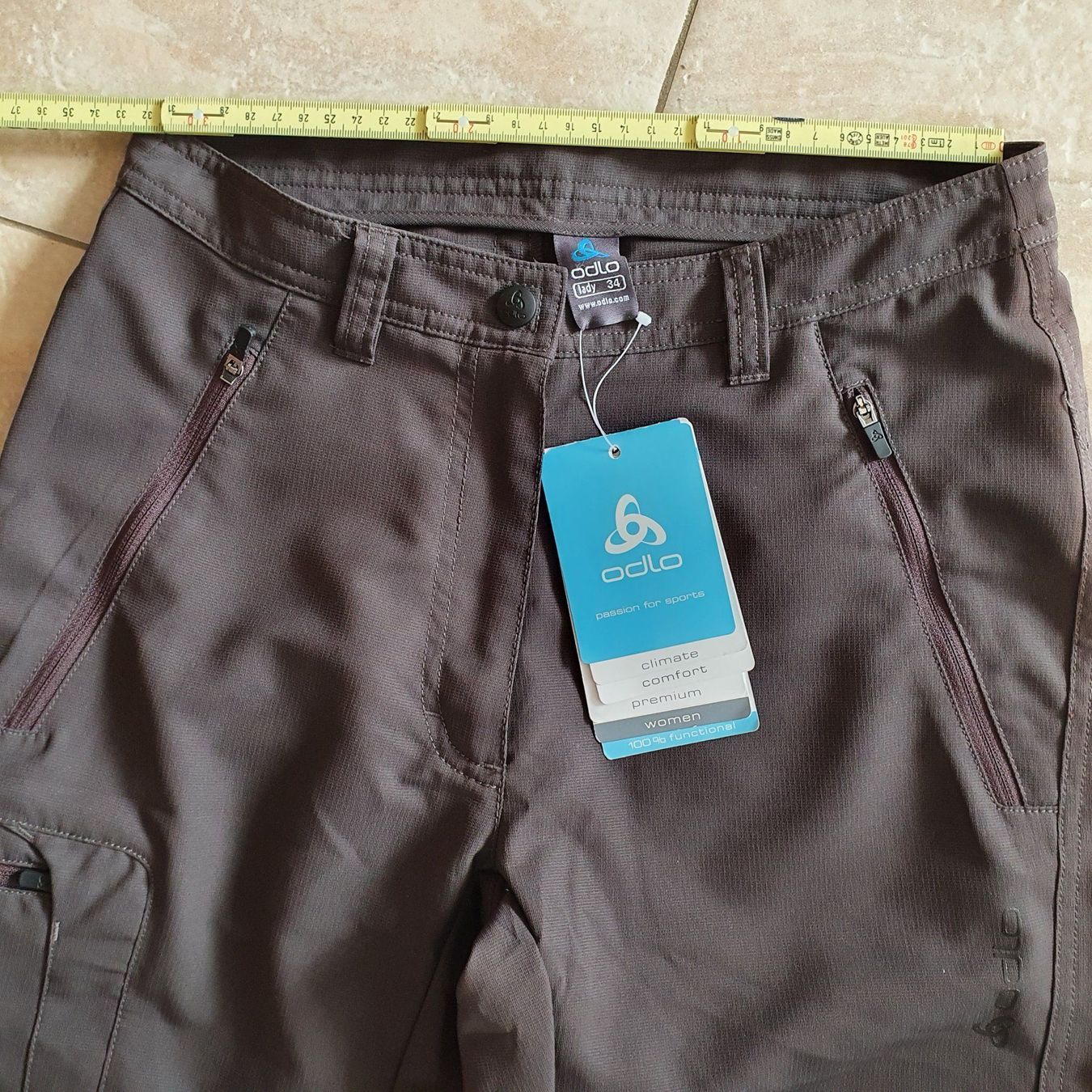 Odlo Pantaloni: NEU ODLO 7/8 WANDERHOSE Gr.34 – Nuovo e nell'imballaggio originale da Urdorf venduto da villakagu 2