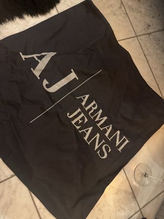 Schwarze Armani Jeans Stofftasche, neu