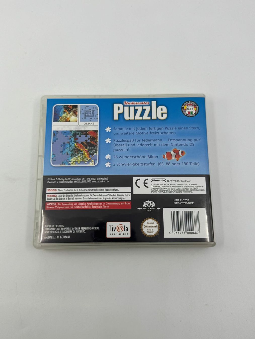 Giochi: Underwater Puzzle (Nintendo DS) – Usato da Herisau venduto da Seyashop1 2